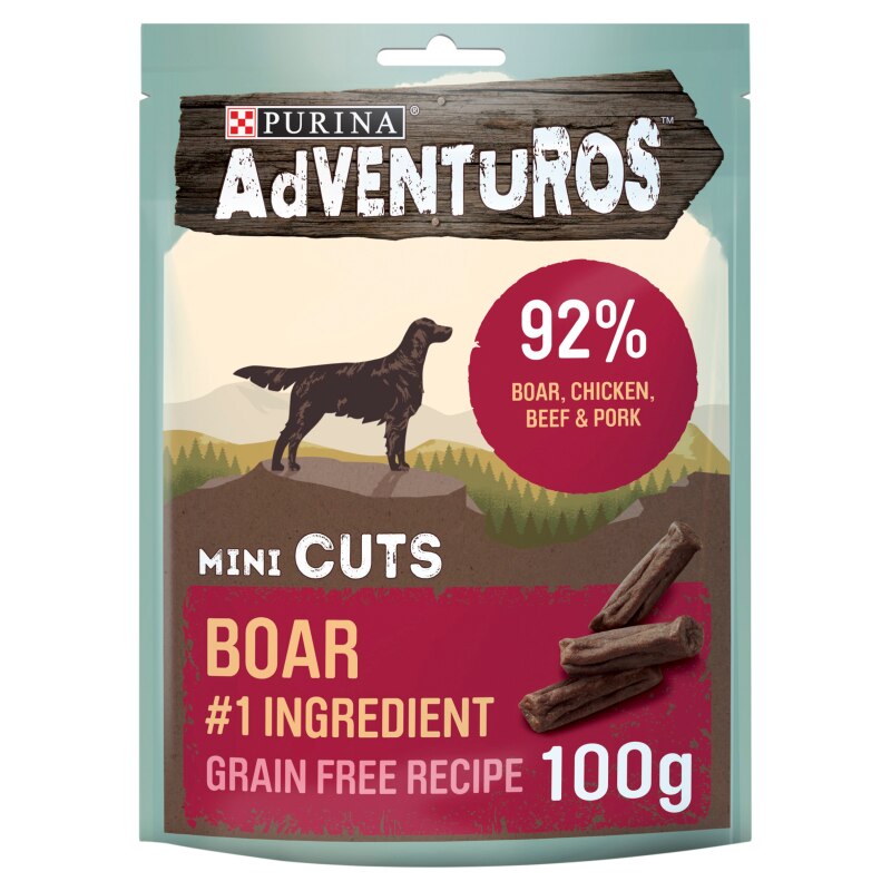 Adventuros Mini Cuts Wild Boar Dog Treats - 100g